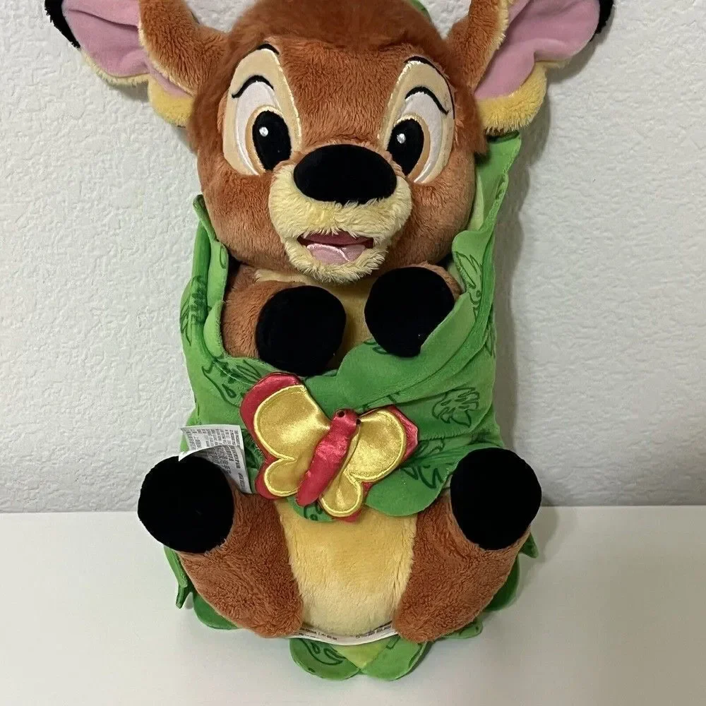 Disney Parks Disney Babies Bambi Baby Plush with Green Butterfly Blanket